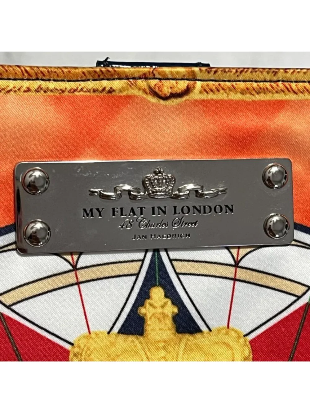 My Flat In London Oxfordshire Scottie Dog Satchel NWT Maximalist Preppy Bag $275